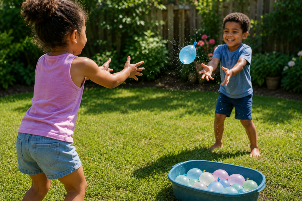 Water Balloon Toss (Sibling Edition)